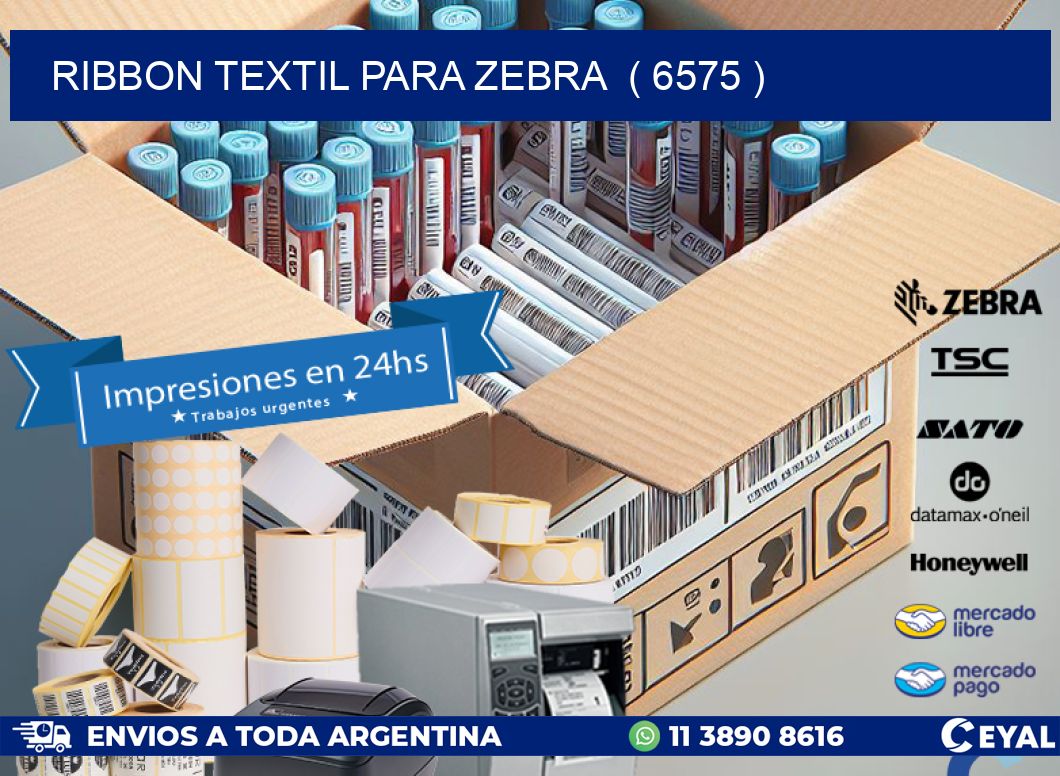RIBBON TEXTIL PARA ZEBRA  ( 6575 )