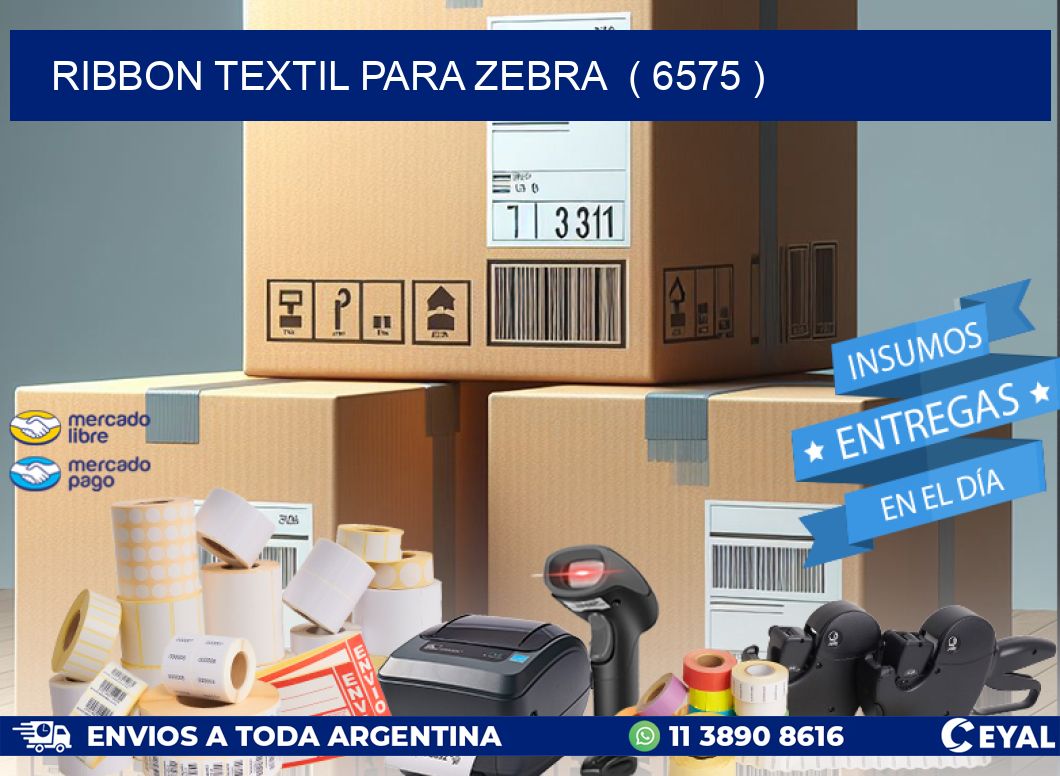 RIBBON TEXTIL PARA ZEBRA  ( 6575 )