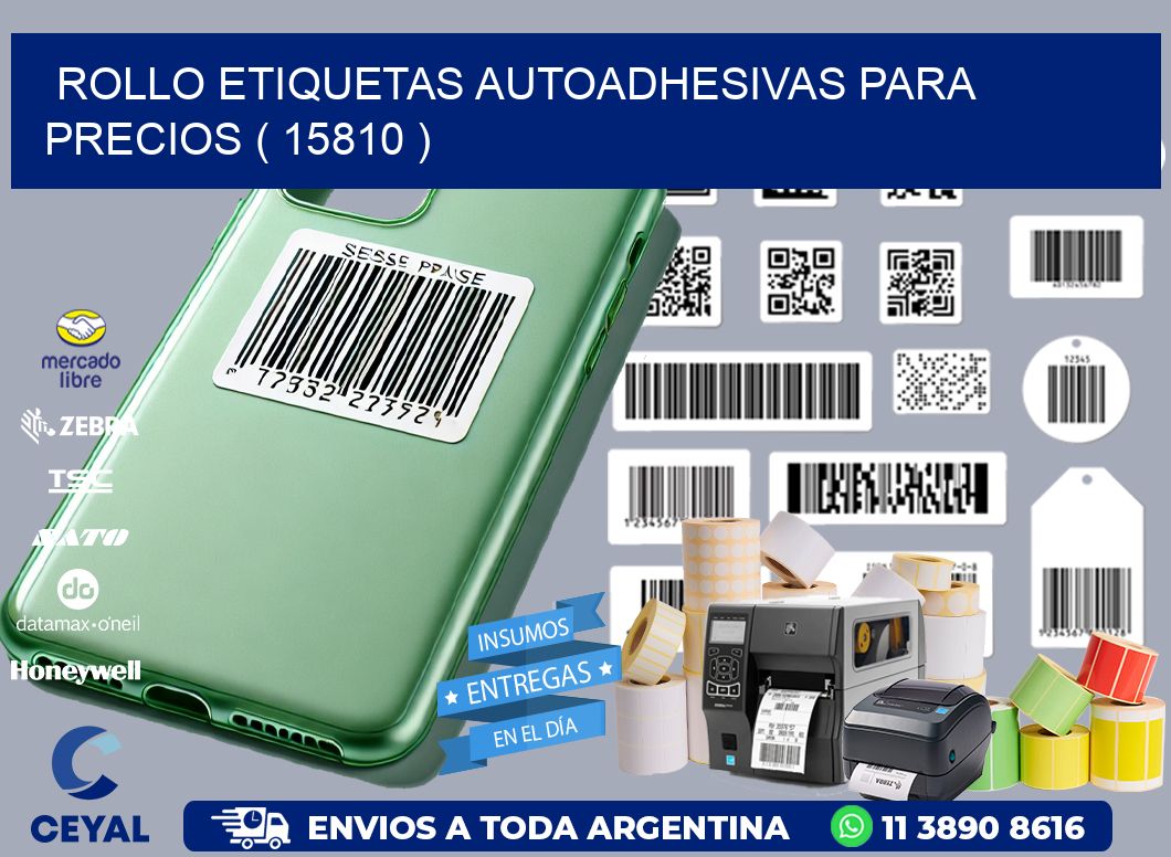 ROLLO ETIQUETAS AUTOADHESIVAS PARA PRECIOS ( 15810 )