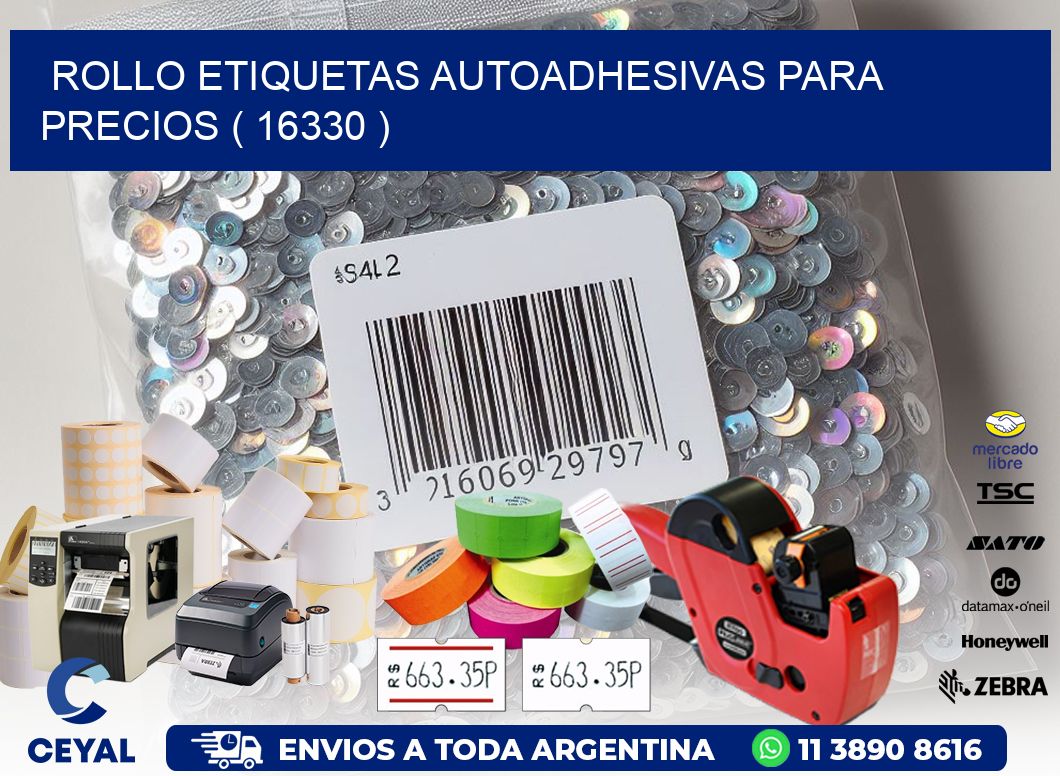 ROLLO ETIQUETAS AUTOADHESIVAS PARA PRECIOS ( 16330 )