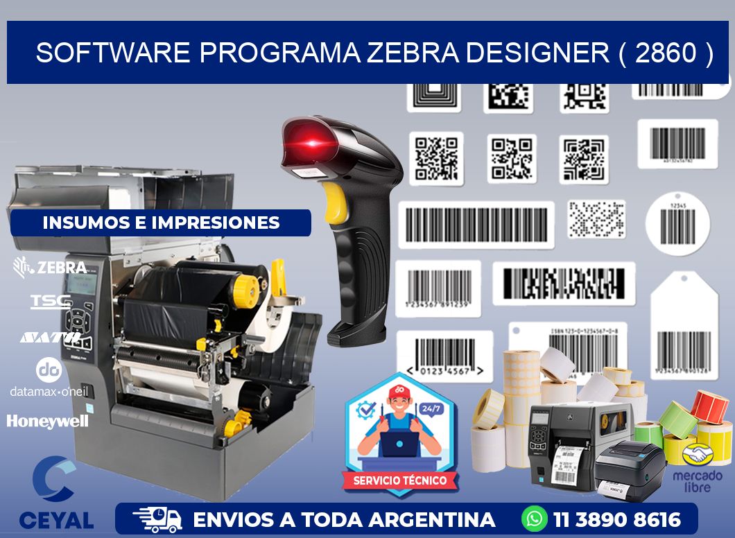 SOFTWARE PROGRAMA ZEBRA DESIGNER ( 2860 )
