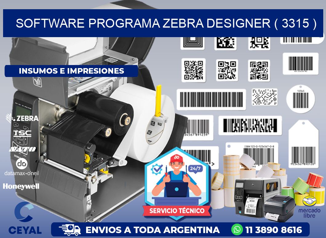 SOFTWARE PROGRAMA ZEBRA DESIGNER ( 3315 )