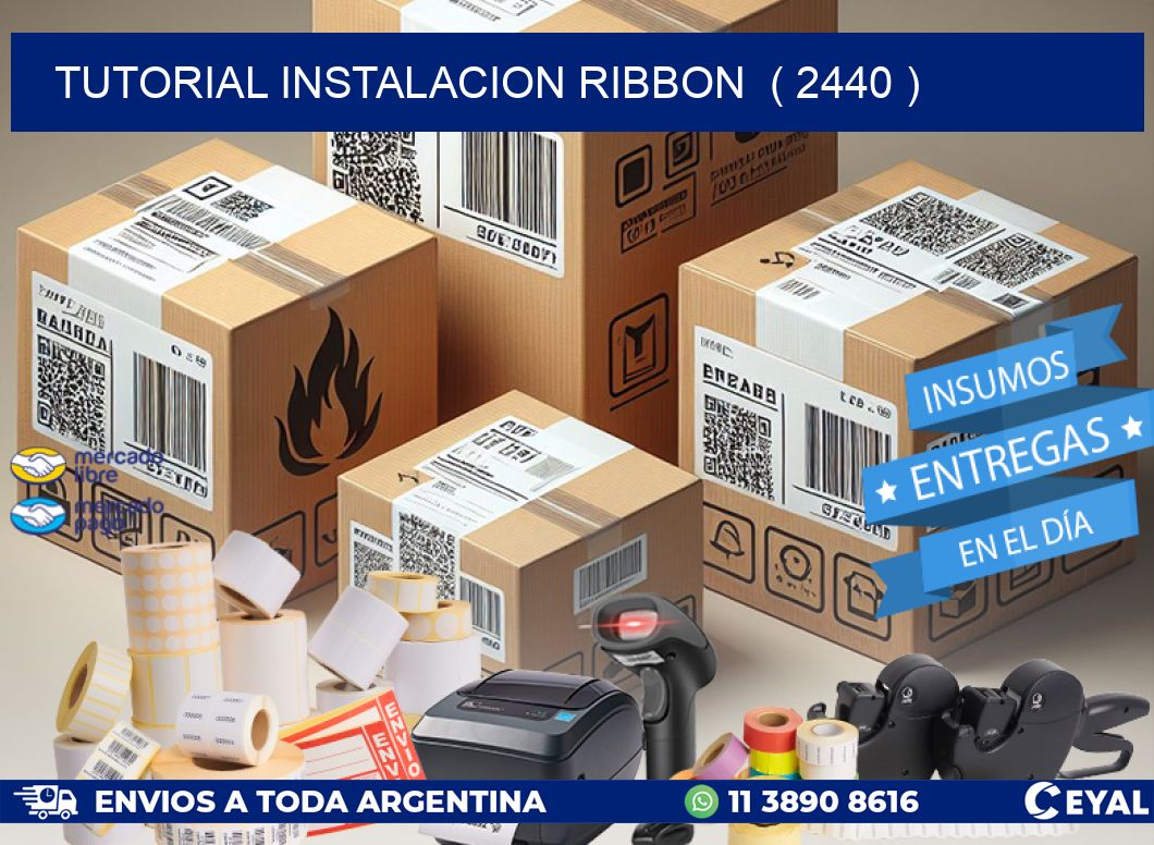 TUTORIAL INSTALACION RIBBON  ( 2440 )