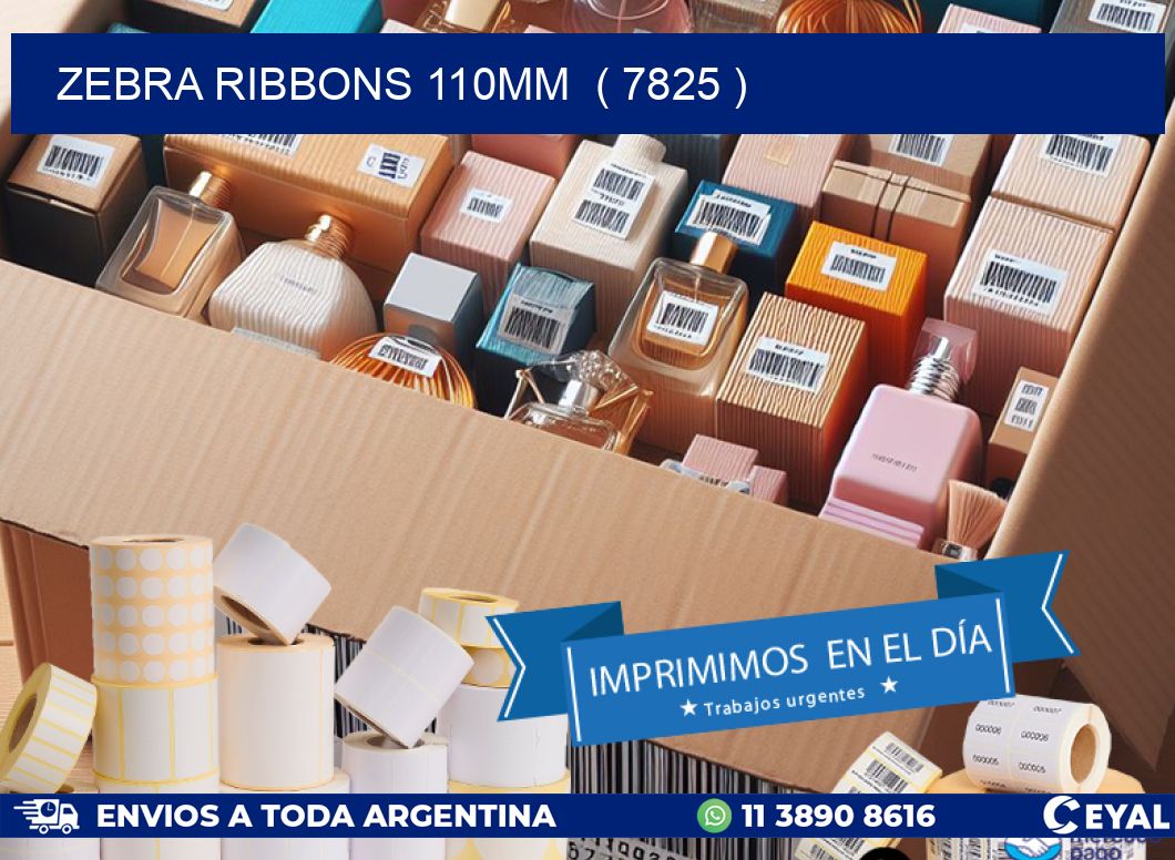ZEBRA RIBBONS 110MM  ( 7825 )