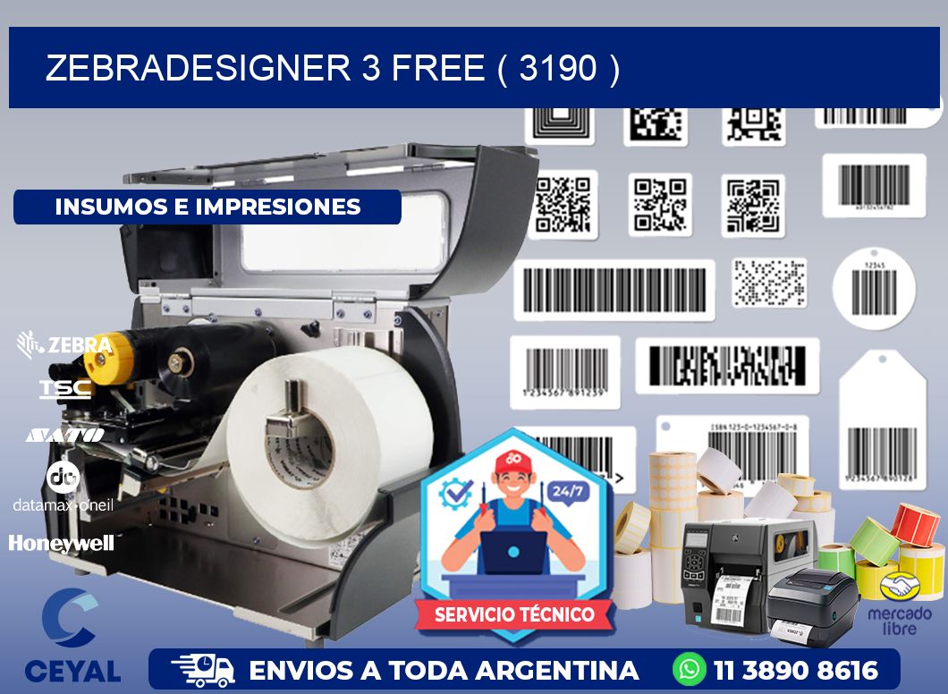ZEBRADESIGNER 3 FREE ( 3190 )