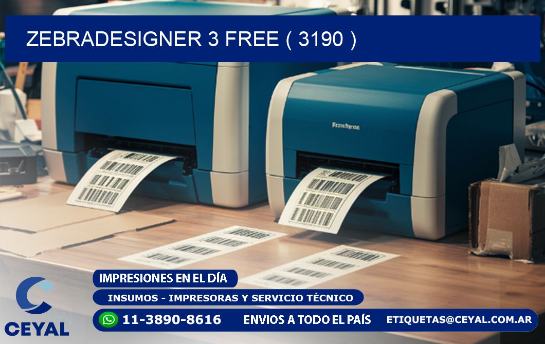 ZEBRADESIGNER 3 FREE ( 3190 )