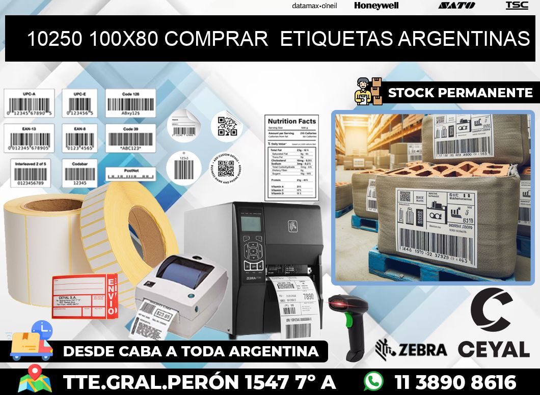 10250 100X80 COMPRAR  ETIQUETAS ARGENTINAS