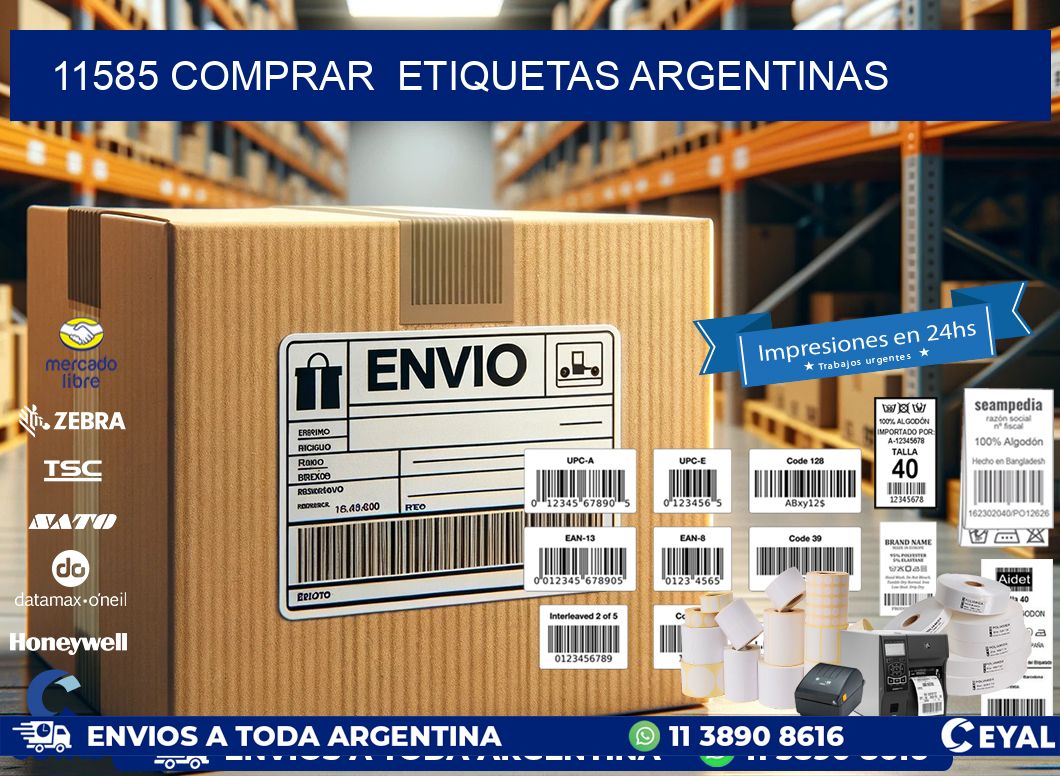 11585 COMPRAR  ETIQUETAS ARGENTINAS