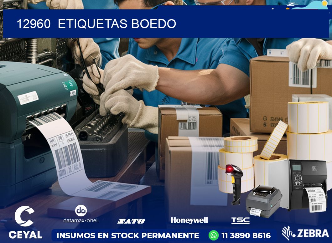 12960  ETIQUETAS BOEDO