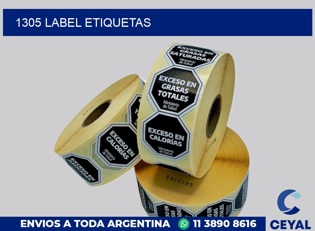 1305 LABEL ETIQUETAS