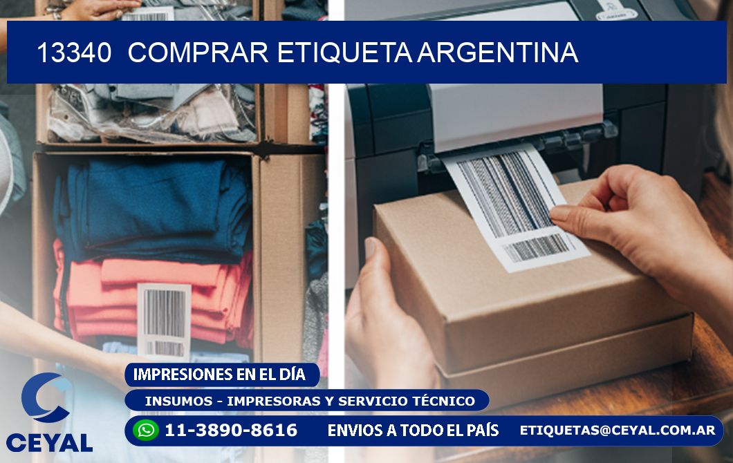 13340  COMPRAR ETIQUETA ARGENTINA