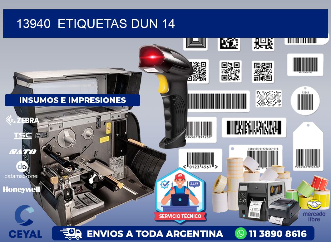 13940 ETIQUETAS DUN 14
