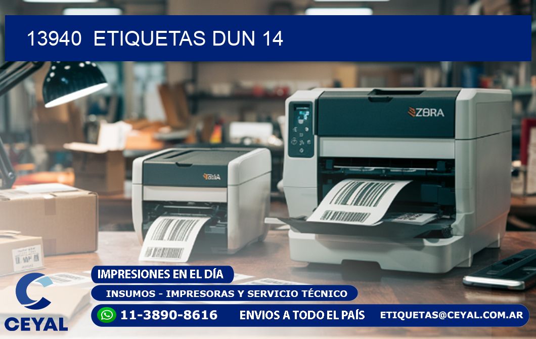13940 ETIQUETAS DUN 14