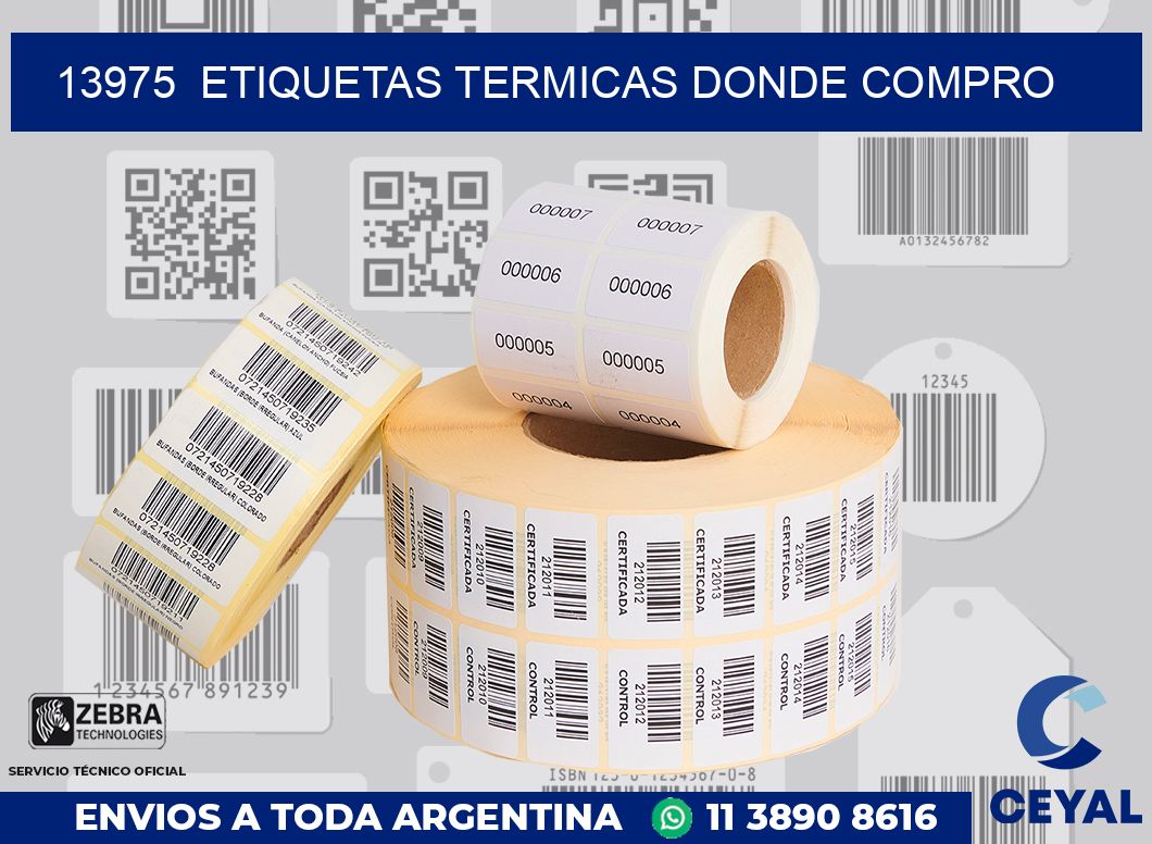 13975  ETIQUETAS TERMICAS DONDE COMPRO