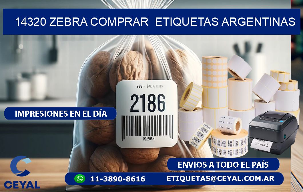 14320 ZEBRA COMPRAR  ETIQUETAS ARGENTINAS