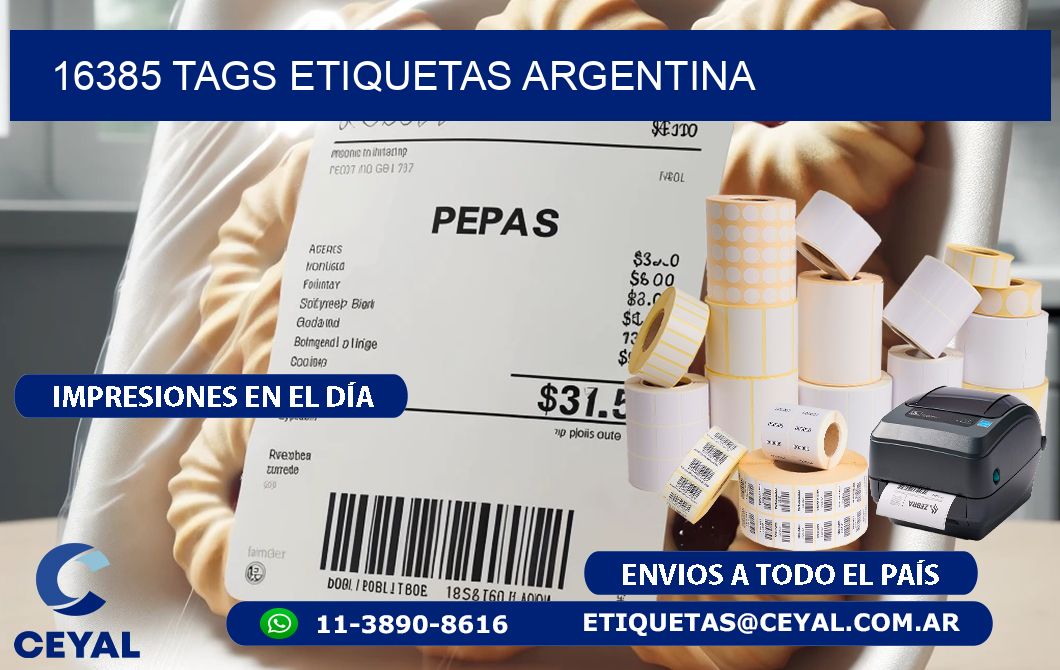16385 TAGS ETIQUETAS ARGENTINA