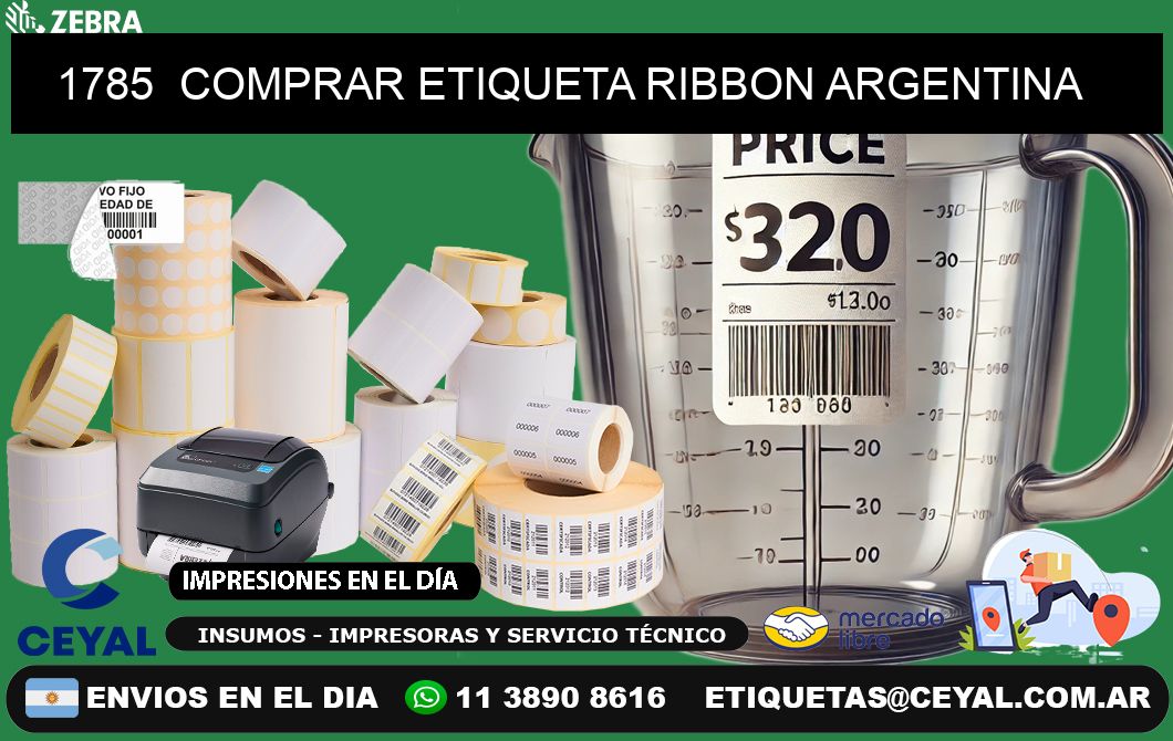 1785  COMPRAR ETIQUETA RIBBON ARGENTINA