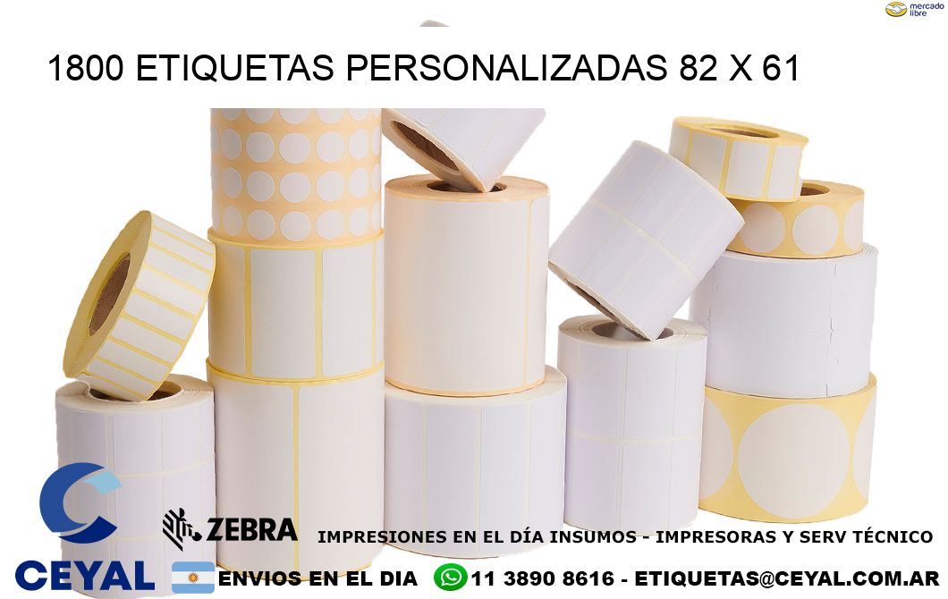 1800 ETIQUETAS PERSONALIZADAS 82 x 61