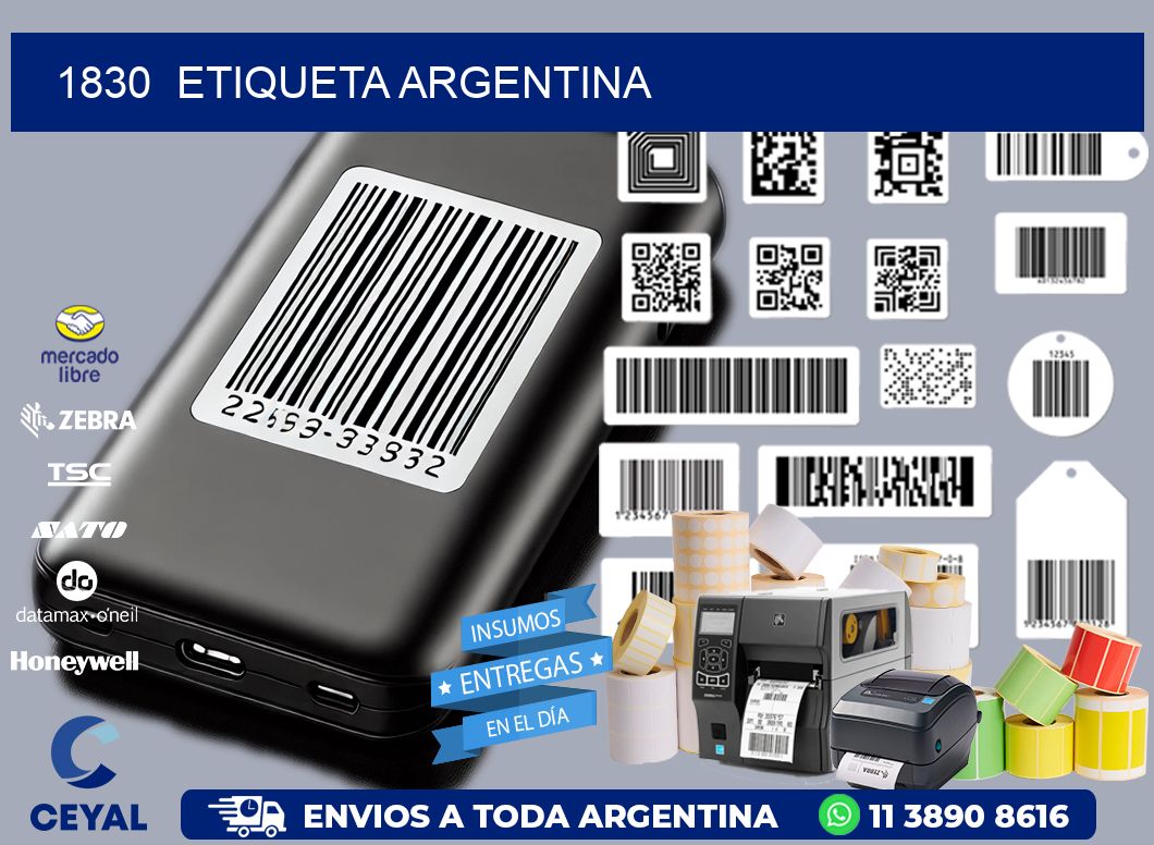 1830  ETIQUETA ARGENTINA