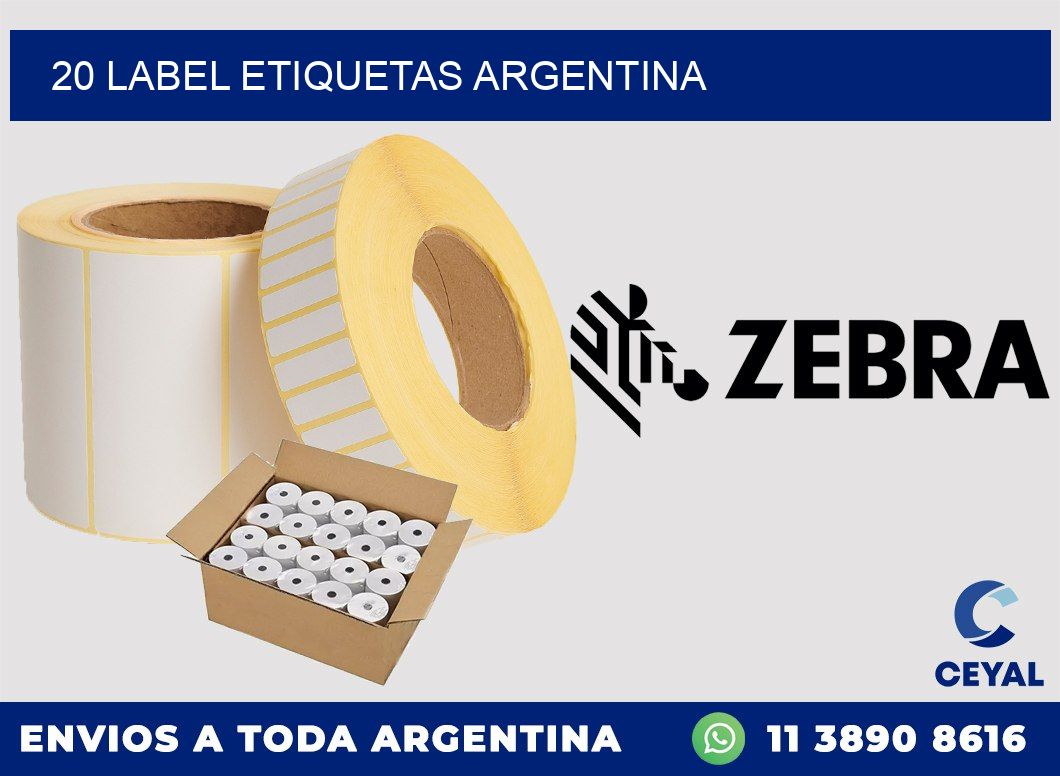 20 LABEL ETIQUETAS ARGENTINA