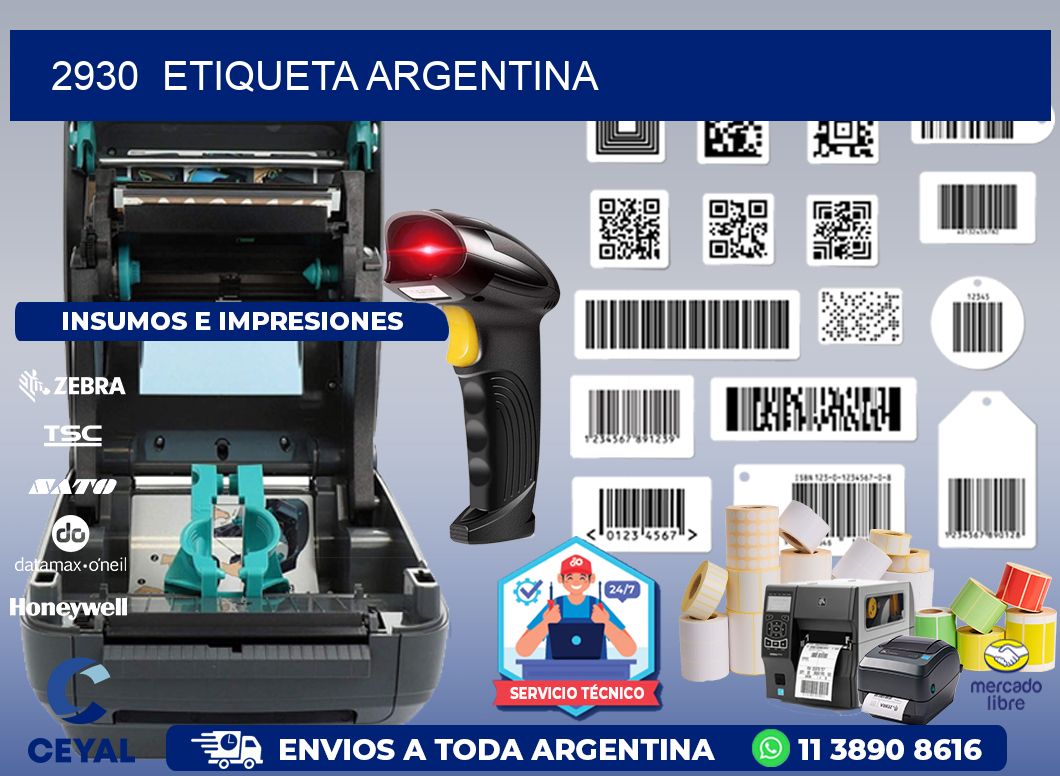 2930  ETIQUETA ARGENTINA
