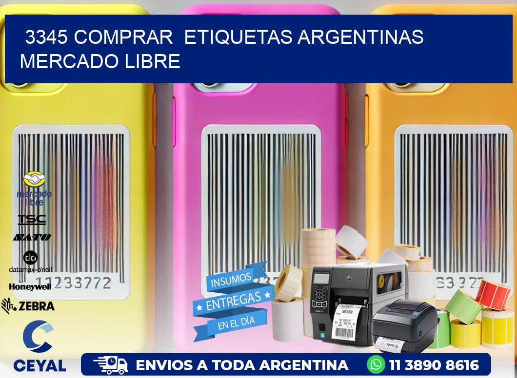 3345 COMPRAR  ETIQUETAS ARGENTINAS MERCADO LIBRE