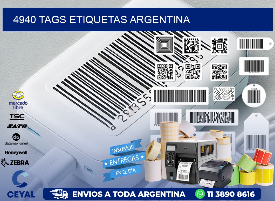 4940 TAGS ETIQUETAS ARGENTINA
