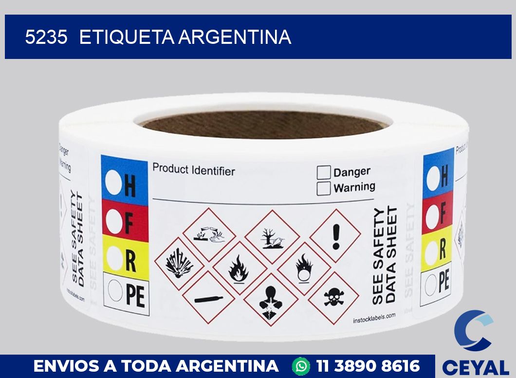 5235  ETIQUETA ARGENTINA