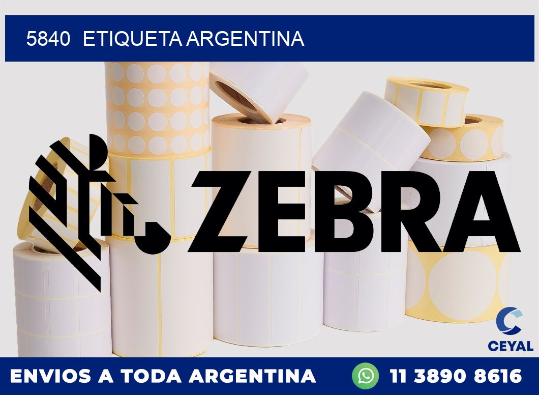 5840  ETIQUETA ARGENTINA