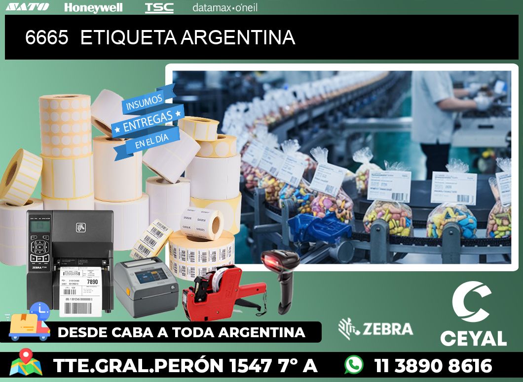 6665  ETIQUETA ARGENTINA