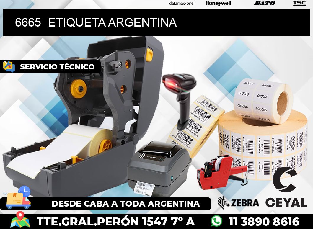 6665  ETIQUETA ARGENTINA