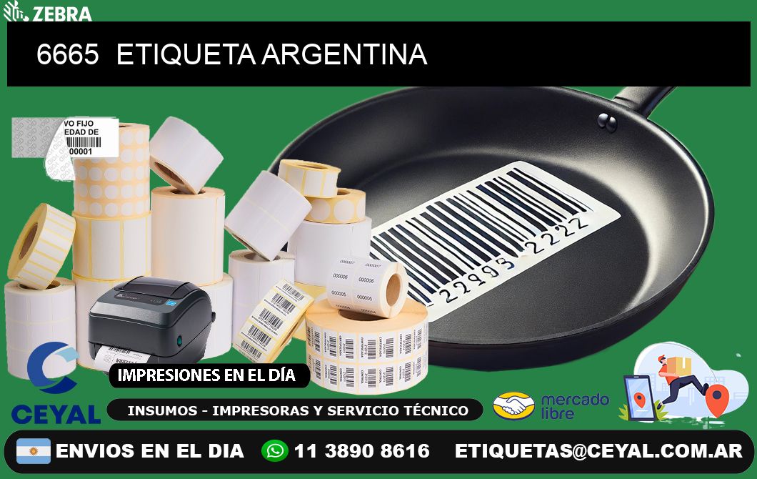 6665  ETIQUETA ARGENTINA