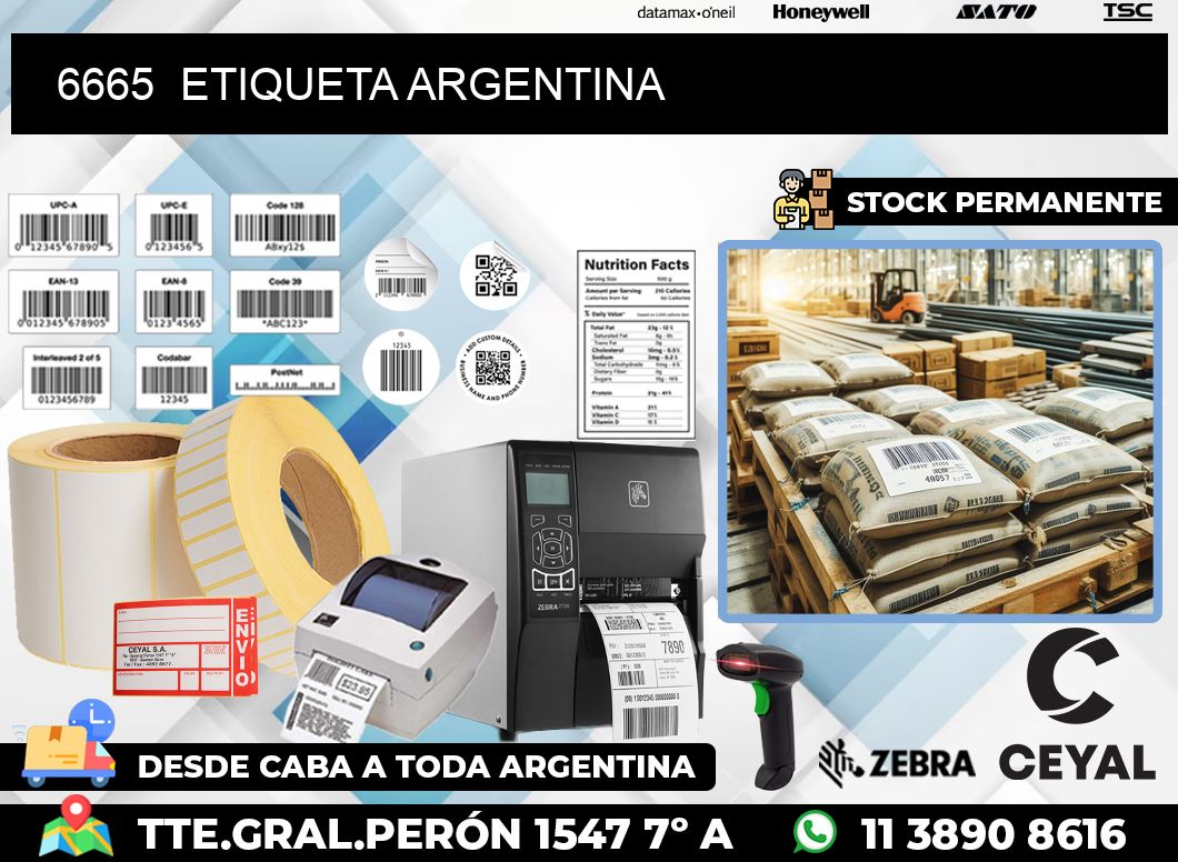 6665  ETIQUETA ARGENTINA