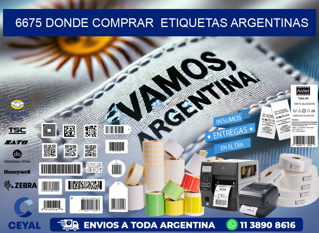6675 DONDE COMPRAR  ETIQUETAS ARGENTINAS