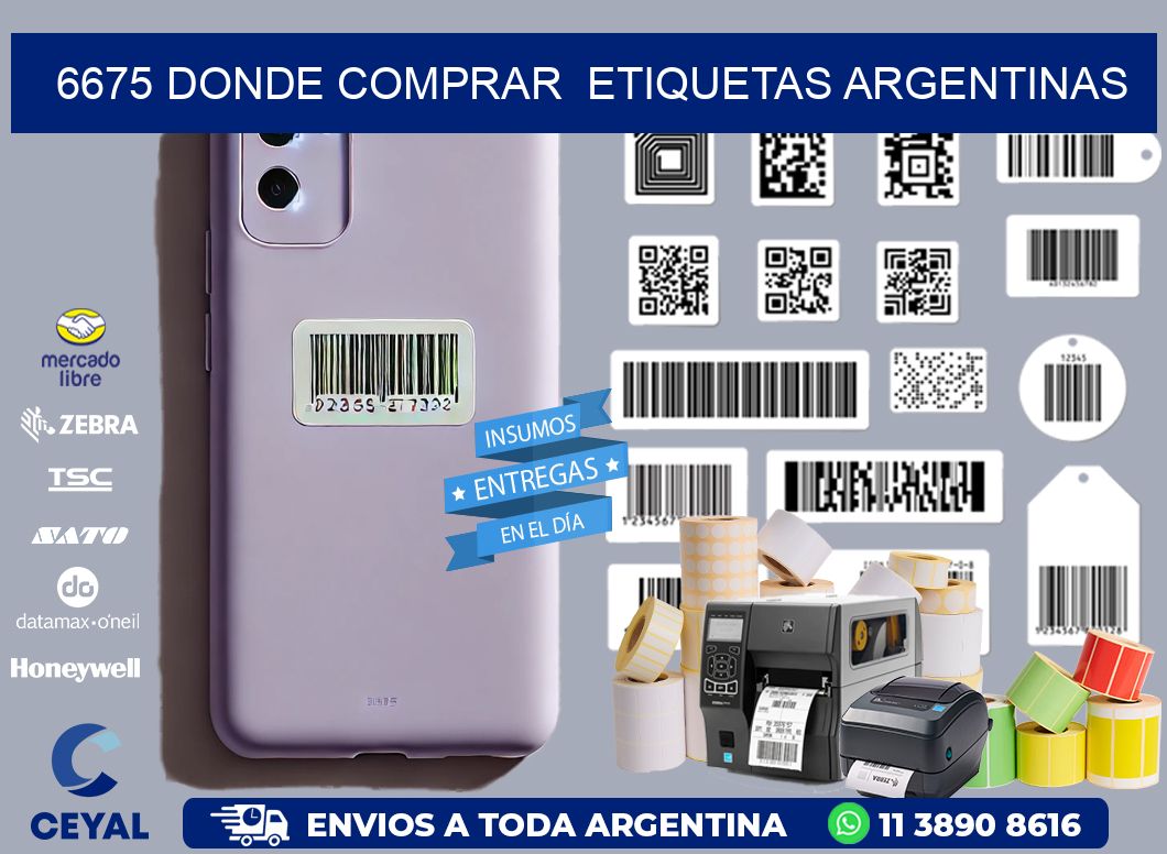 6675 DONDE COMPRAR  ETIQUETAS ARGENTINAS