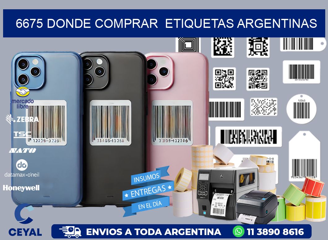 6675 DONDE COMPRAR  ETIQUETAS ARGENTINAS