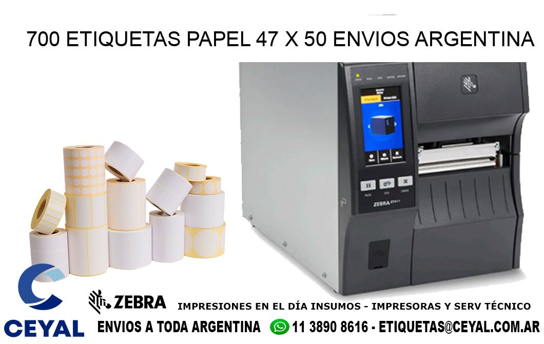 700 ETIQUETAS PAPEL 47 x 50 ENVIOS ARGENTINA
