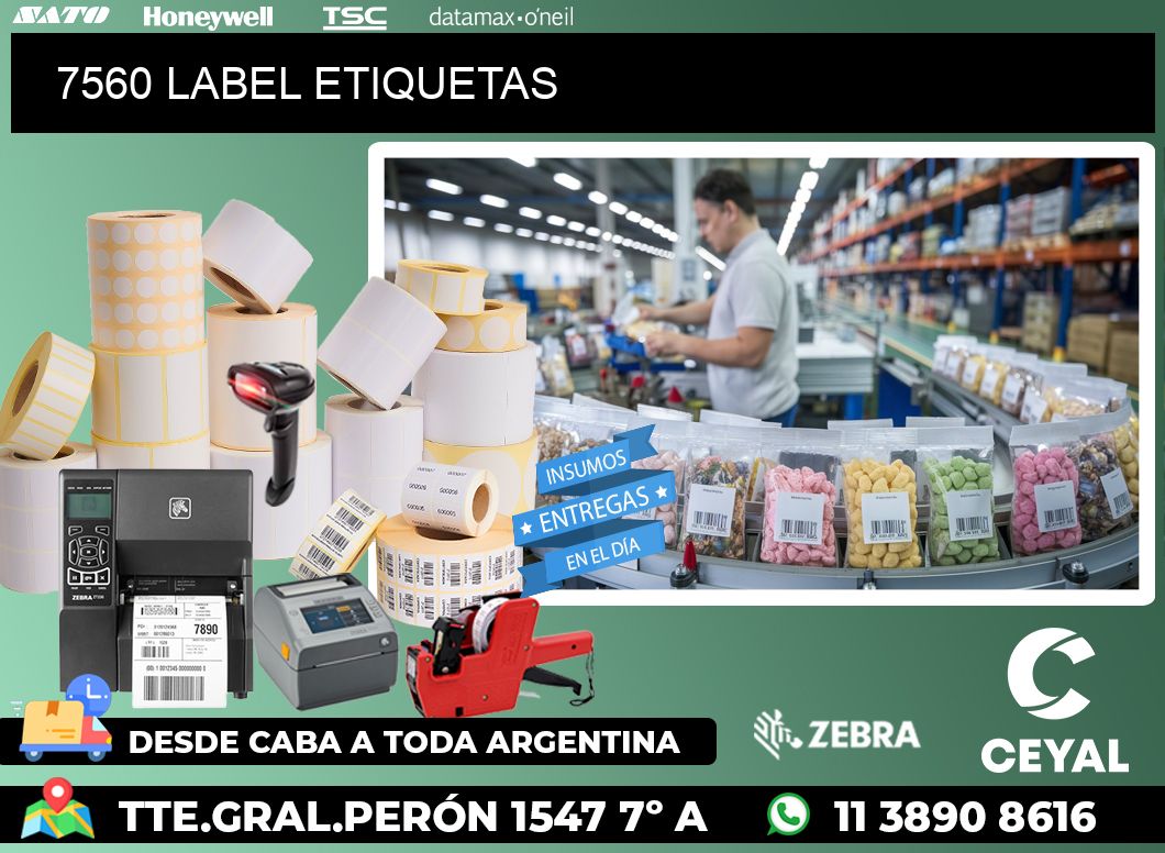 7560 LABEL ETIQUETAS