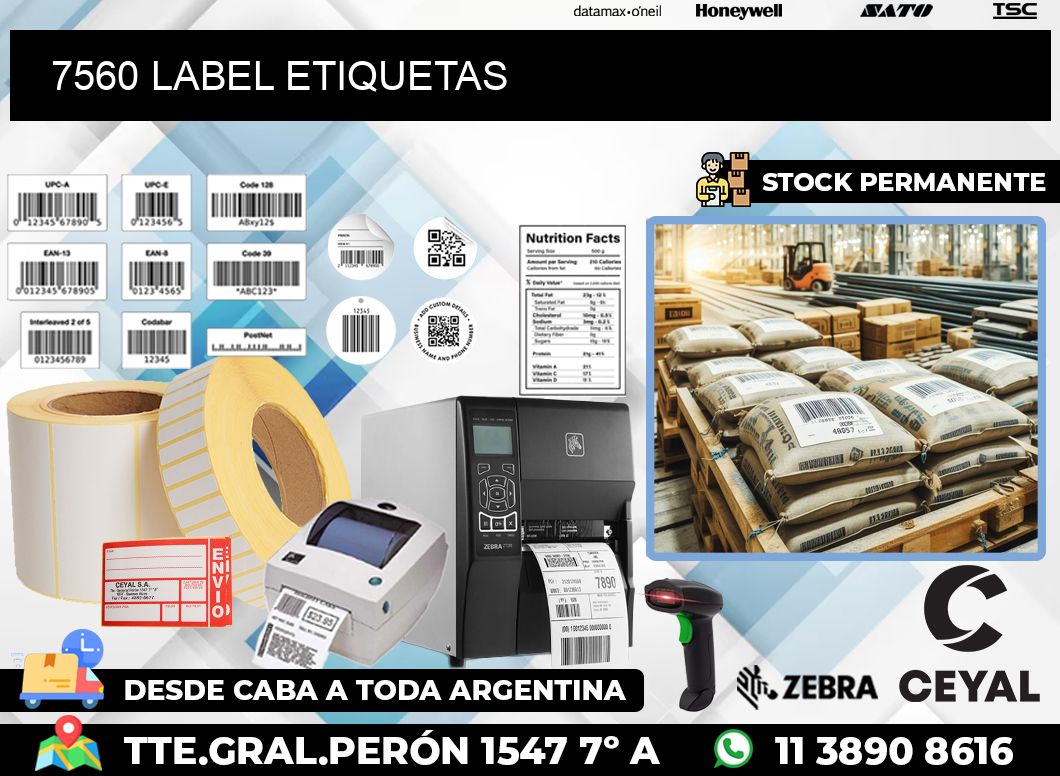 7560 LABEL ETIQUETAS