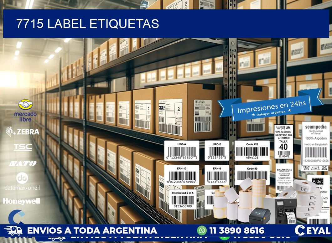 7715 LABEL ETIQUETAS