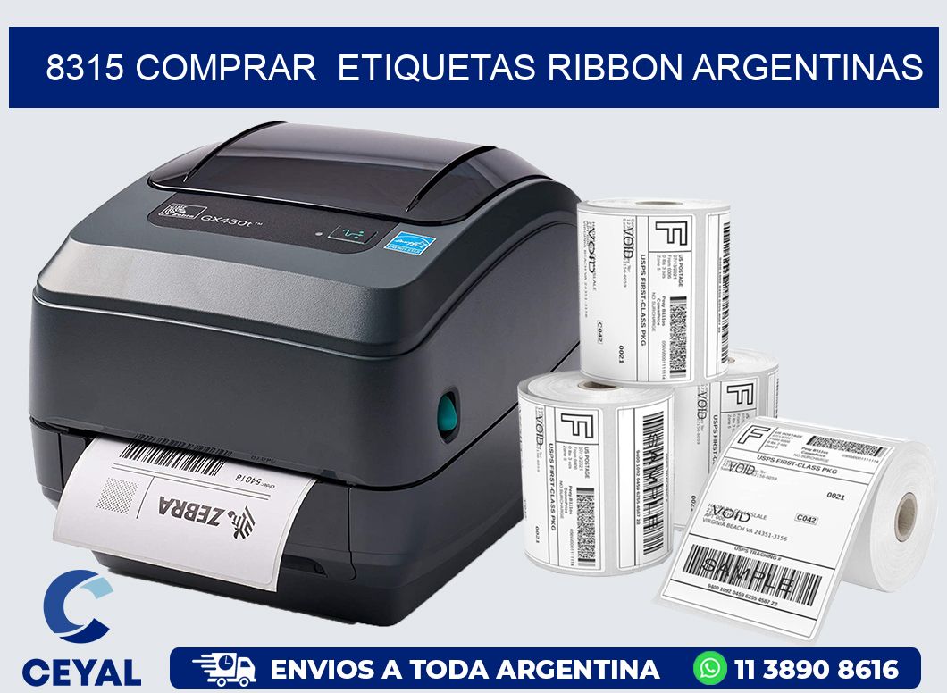 8315 COMPRAR  ETIQUETAS RIBBON ARGENTINAS