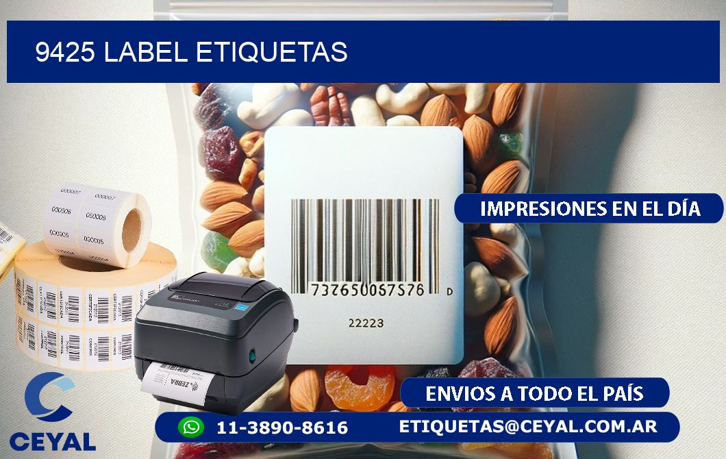 9425 LABEL ETIQUETAS
