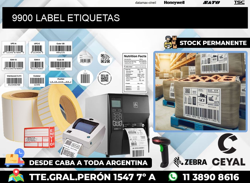 9900 LABEL ETIQUETAS