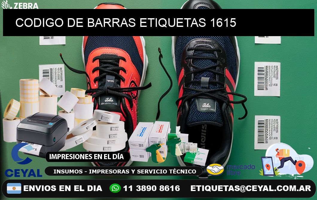 CODIGO DE BARRAS ETIQUETAS 1615