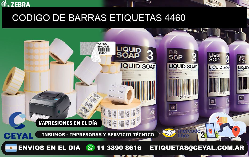 CODIGO DE BARRAS ETIQUETAS 4460