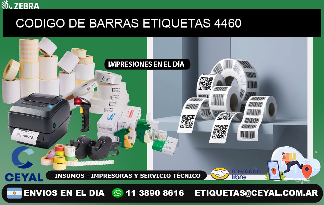 CODIGO DE BARRAS ETIQUETAS 4460
