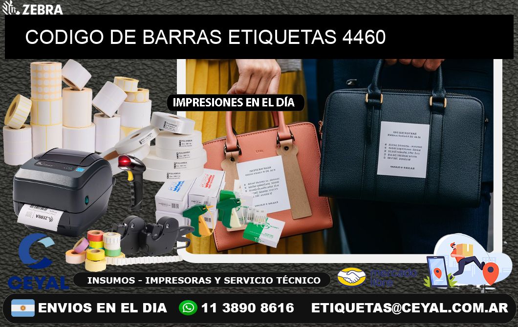 CODIGO DE BARRAS ETIQUETAS 4460
