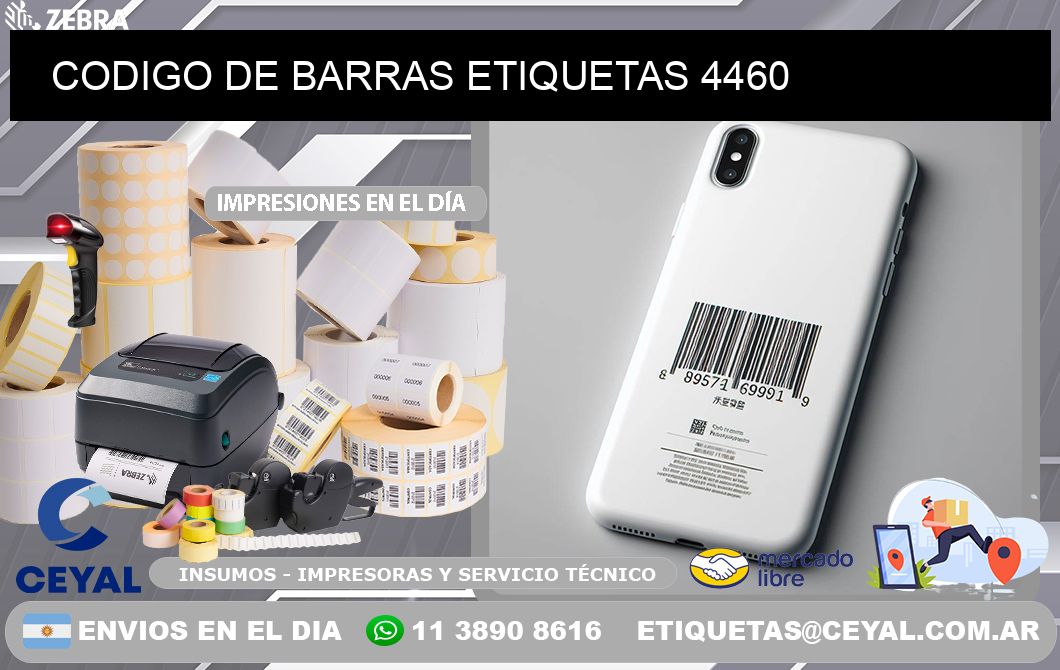 CODIGO DE BARRAS ETIQUETAS 4460