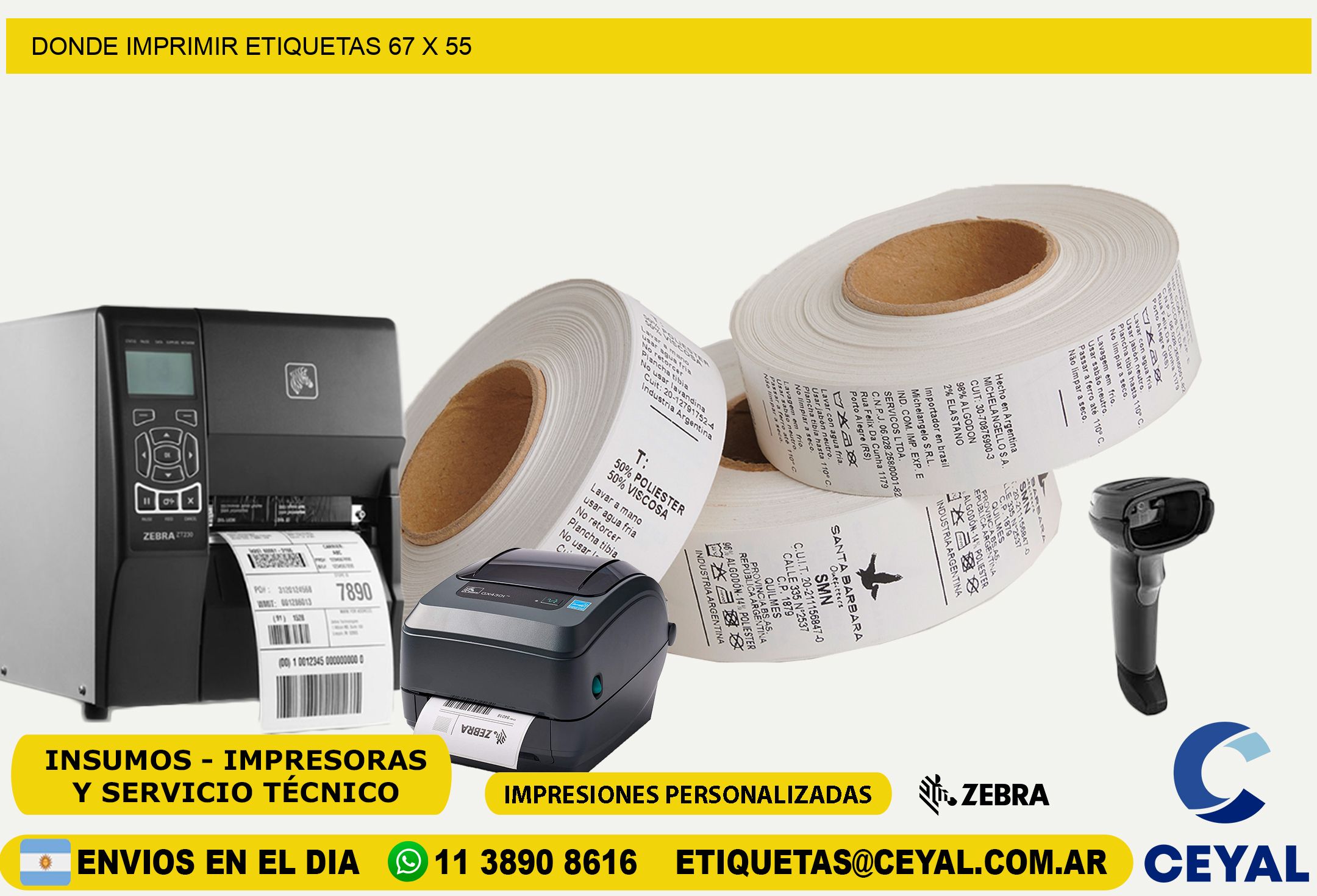 DONDE IMPRIMIR ETIQUETAS 67 x 55