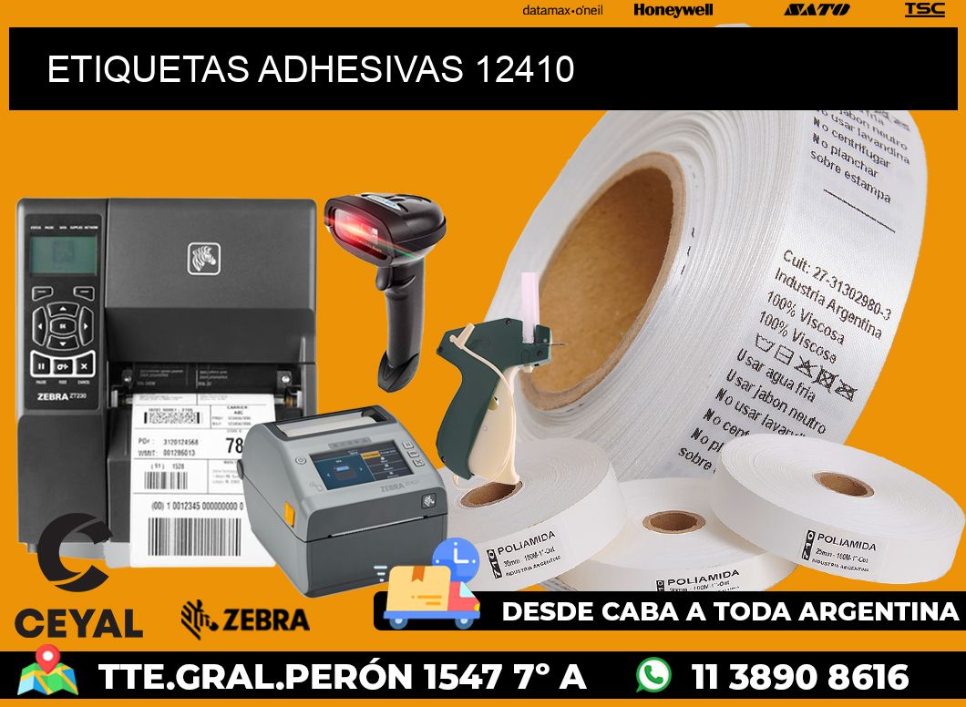 ETIQUETAS ADHESIVAS 12410